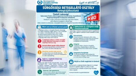 Az ellátás rendjéről tájékoztatja a betegeket a Karolina Kórház