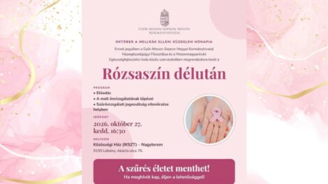 Rózsaszín délután Lébényben a mellrák elleni küzdelem hónapjában